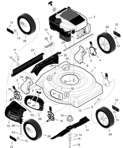 Part Location Diagram of F-99412 Murray Instruction Book